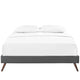 Loryn Fabric Queen Bed Frame with Round Splayed Legs by Modway| Gray