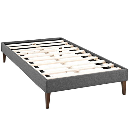 Tessie Twin Bed Frame with Squared Tapered Legs - No Shipping Charges MDY-MOD-5895-GRY