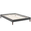 Tessie Fabric Full Bed Frame with Squared Tapered Legs by Modway| Gray