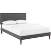 Amaris Fabric Full Platform Bed with Squared Tapered Legs by Modway| Gray