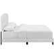 Amelia Full Faux Leather Bed - No Shipping Charges MDY-MOD-5991-WHI