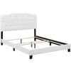 Amelia Faux Leather King Bed by Modway| White