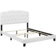 Amelia Faux Leather King Bed by Modway| White