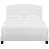 Amelia Faux Leather King Bed by Modway| White