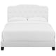 Amelia Faux Leather King Bed by Modway| White