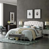 Amelia King Faux Leather Bed - No Shipping Charges