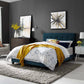 Amira Full Upholstered Fabric Bed - No Shipping Charges