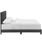 Amira Full Upholstered Fabric Bed - No Shipping Charges