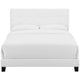 Amira Queen Upholstered Fabric Bed - No Shipping Charges MDY-MOD-6001-WHI