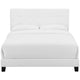 Amira Upholstered Fabric King Bed by Modway| White