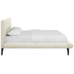 Modway Julia Tufted Fabric Upholstered Queen Platform Bed in Ivory MDY-MOD-6007-IVO