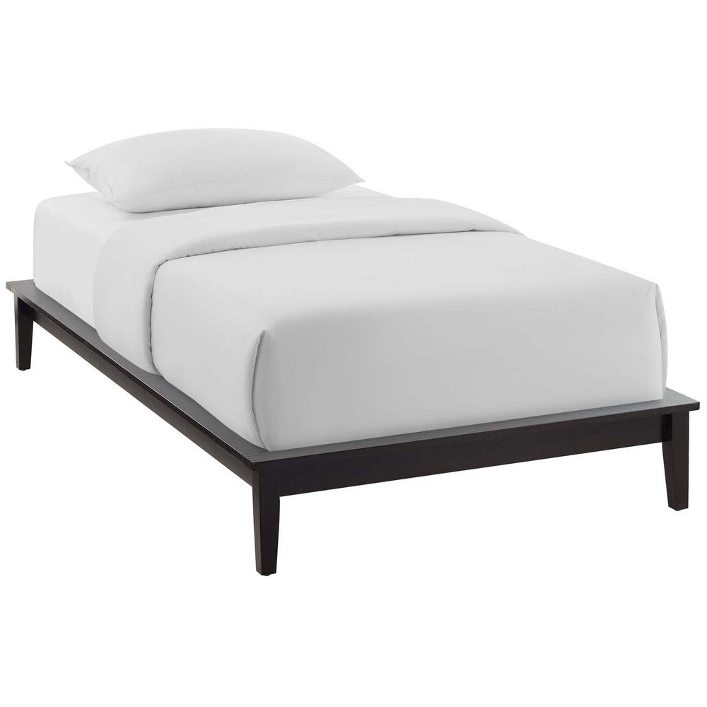 Lodge Wood Twin Platform Bed Frame by Modway| Brown