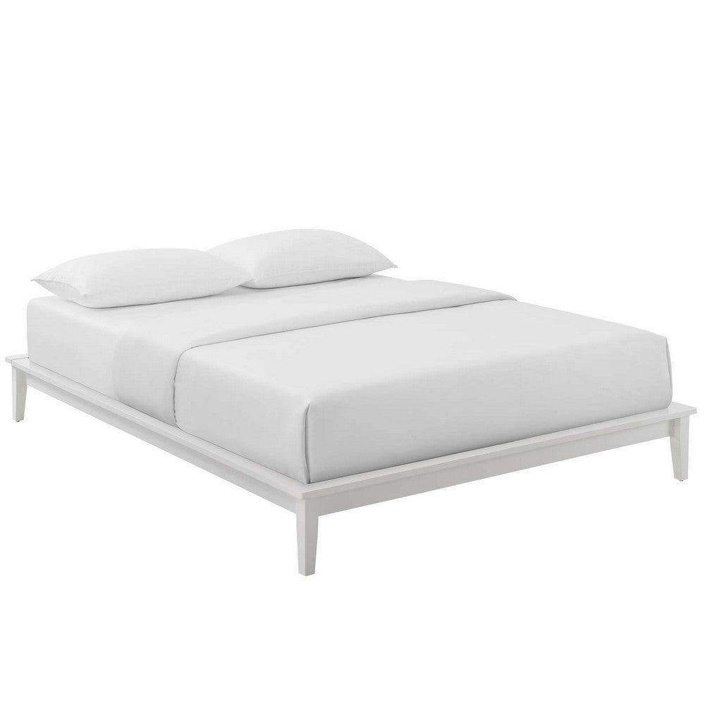 Lodge Wood Full Platform Bed Frame by Modway| White