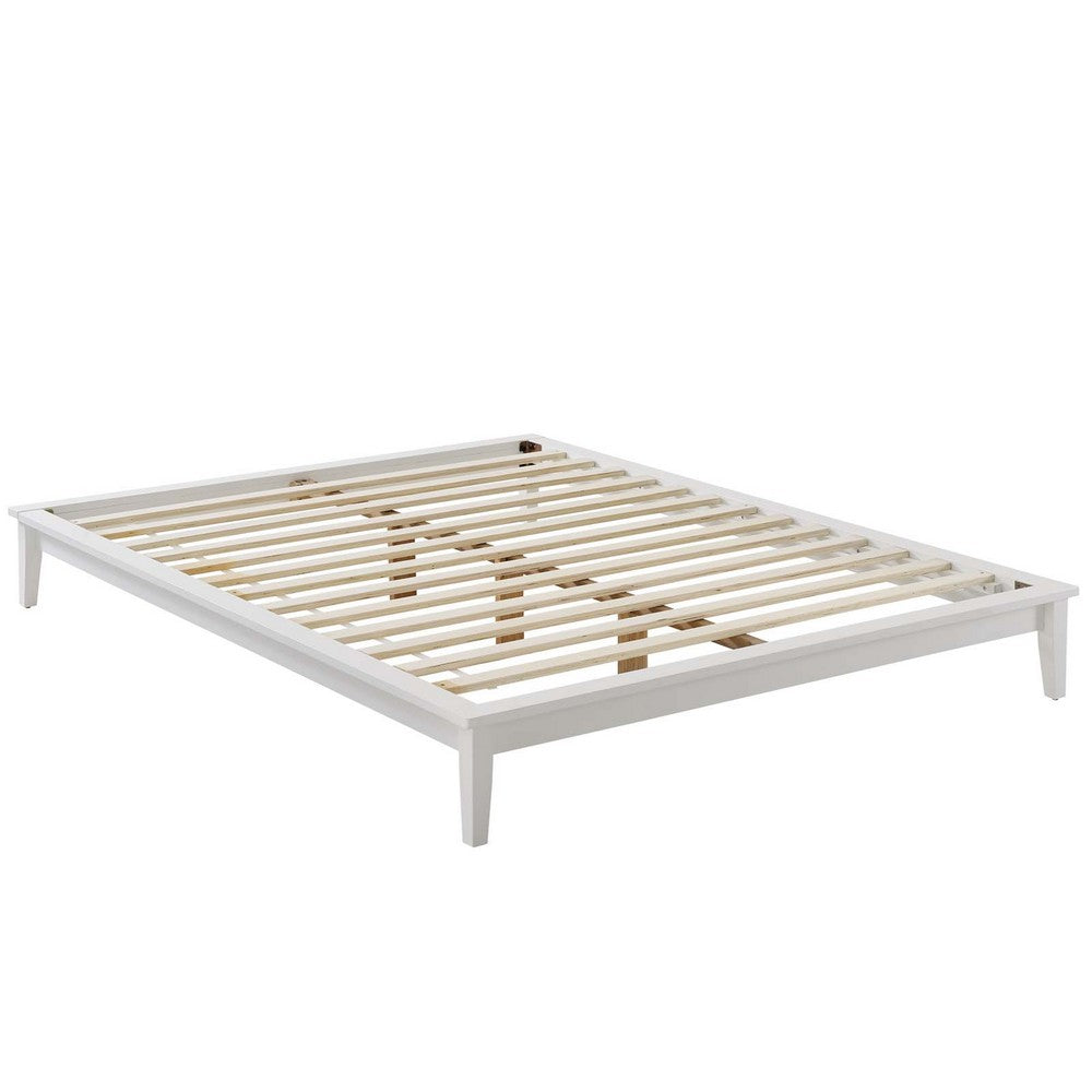 Lodge Wood Full Platform Bed Frame by Modway| White