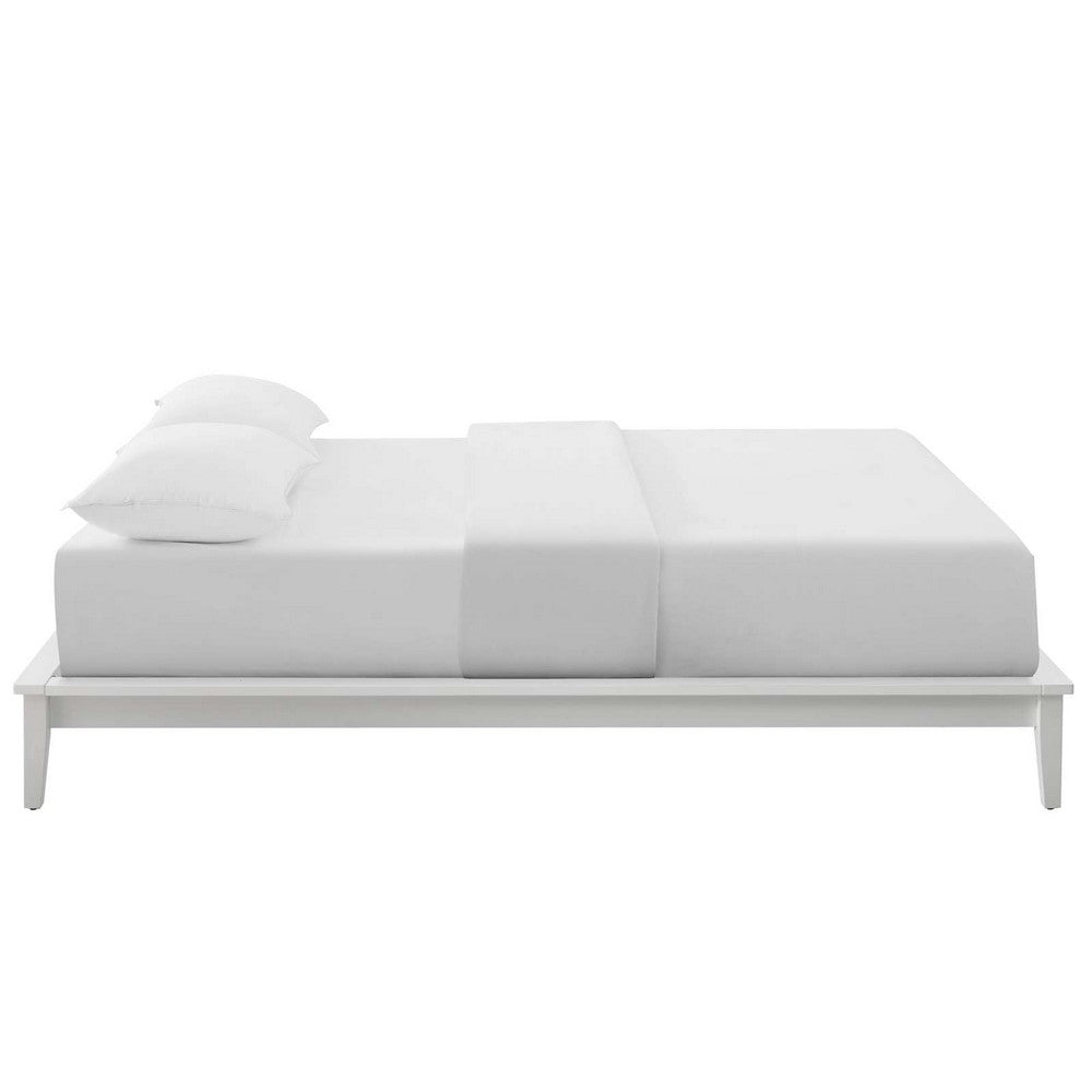 Lodge Wood Full Platform Bed Frame by Modway| White