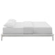Lodge Wood Full Platform Bed Frame by Modway| White