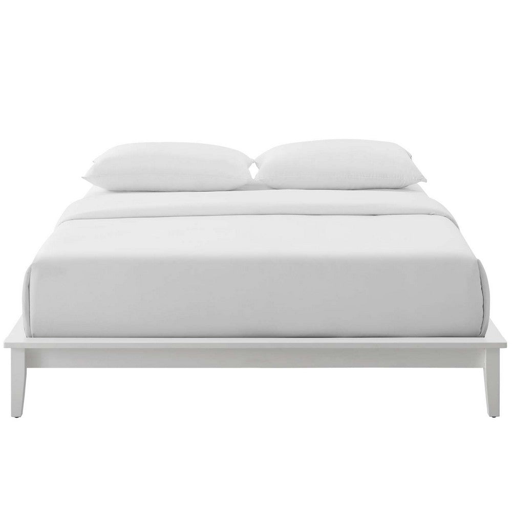 Lodge Wood Full Platform Bed Frame by Modway| White
