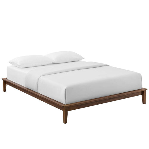 Lodge Wood Queen Platform Bed Frame by Modway| Brown