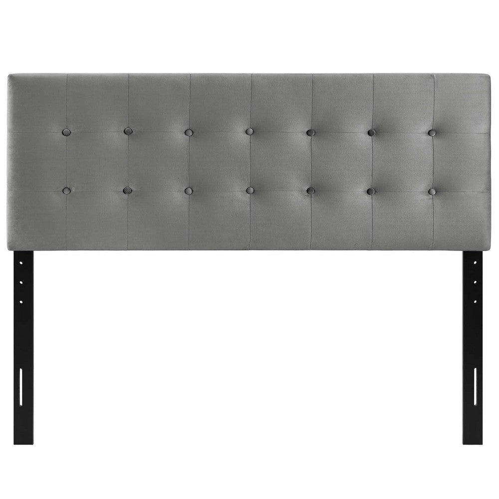 Emily Full Biscuit Tufted Performance Velvet Headboard - No Shipping Charges