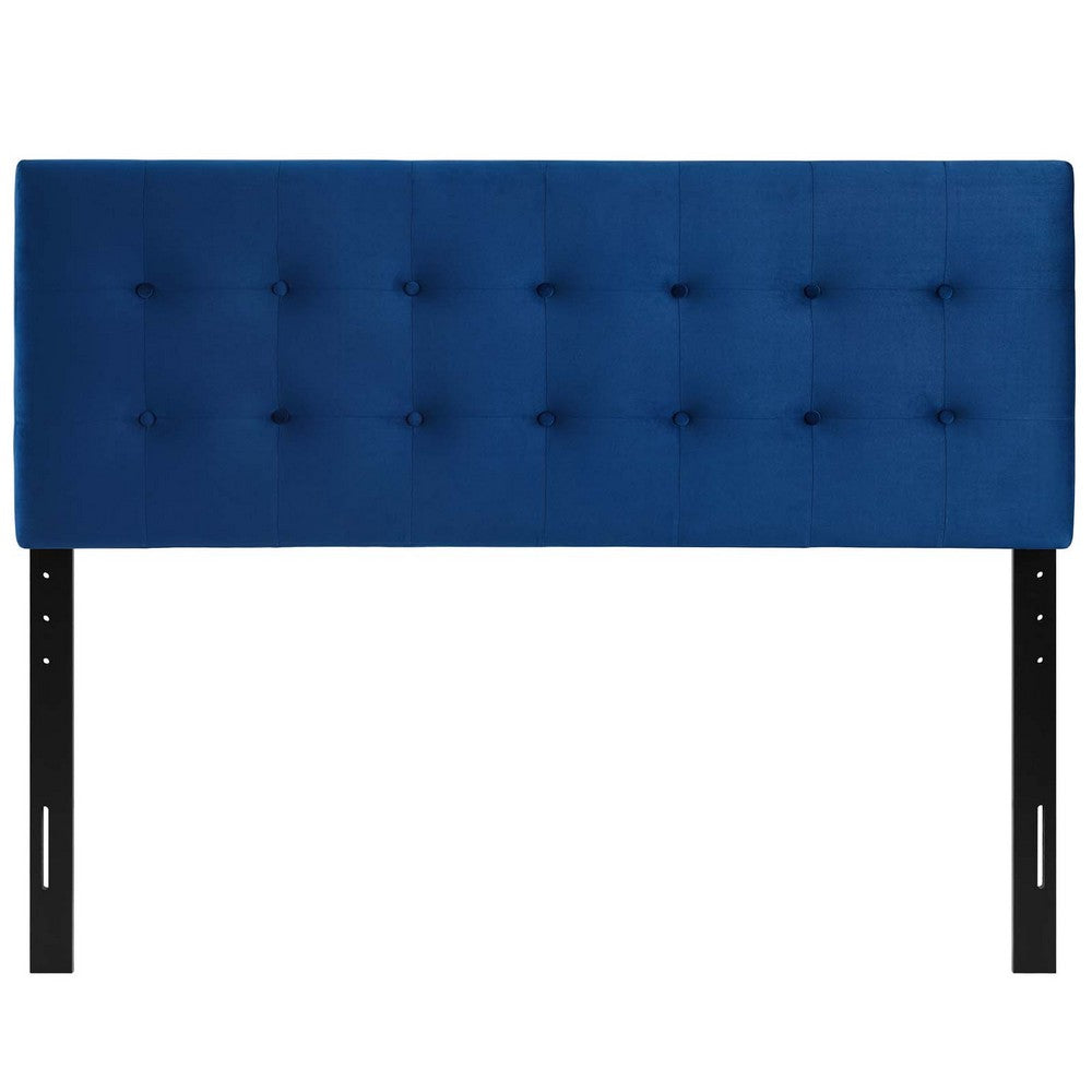 Emily Full Biscuit Tufted Performance Velvet Headboard  - No Shipping Charges