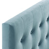 Modway Emily Queen Biscuit Tufted Performance Velvet Headboard Light Blue