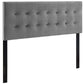Emily King Biscuit Tufted Performance Velvet Headboard - No Shipping Charges
