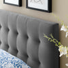 Modway Lily Biscuit Tufted Twin Performance Velvet Headboard Gray