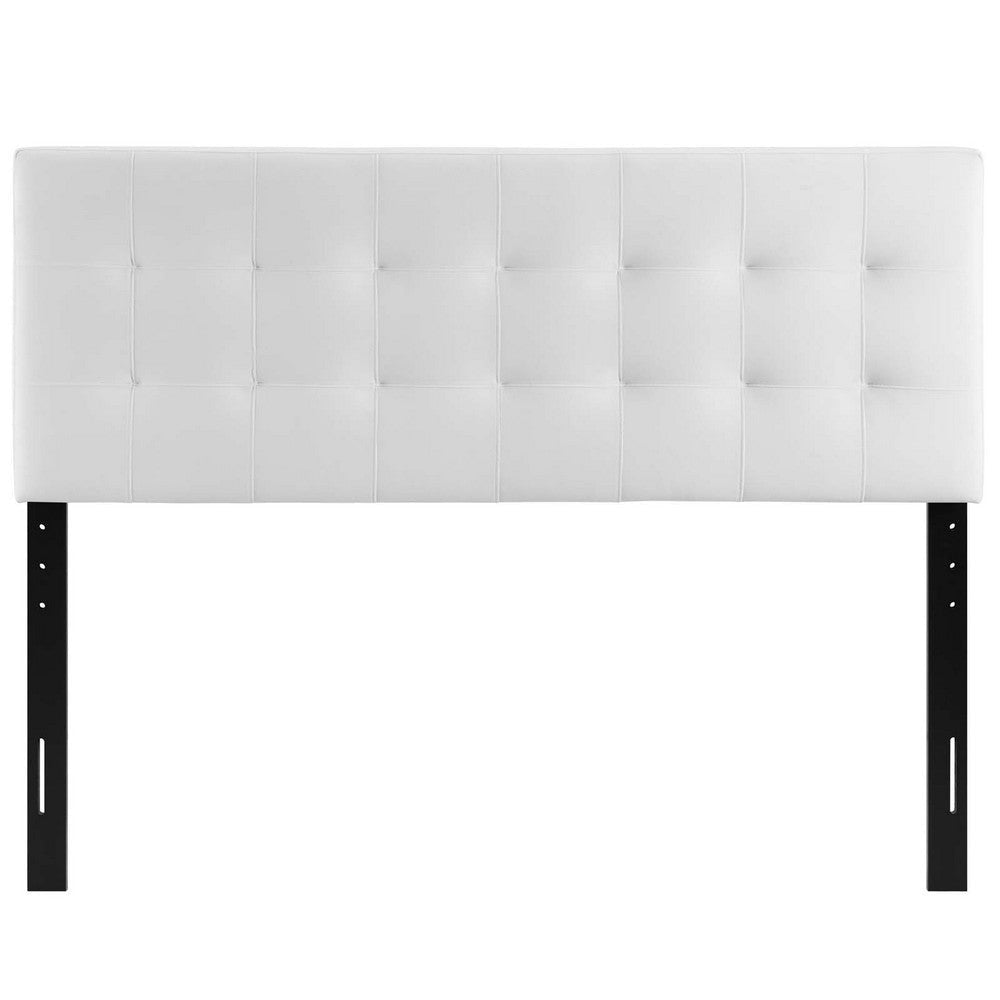 Modway Lily Biscuit Tufted Full Performance Velvet Headboard White MDY-MOD-6119-WHI