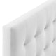 Modway Lily Biscuit Tufted Full Performance Velvet Headboard White MDY-MOD-6119-WHI