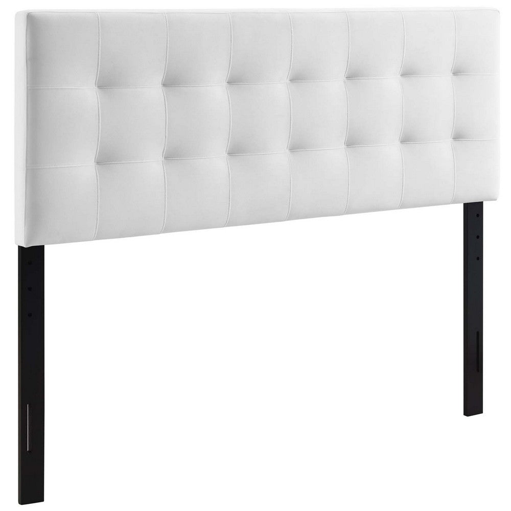 Lily Biscuit Tufted Full Performance Velvet Headboard - No Shipping Charges