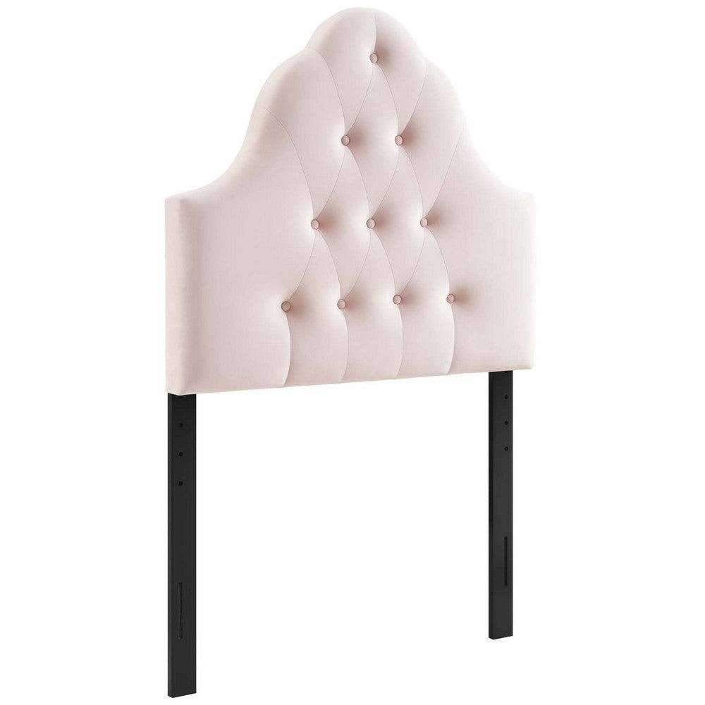Modway Sovereign Twin Diamond Tufted Performance Velvet Headboard Pink