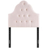 Modway Sovereign Twin Diamond Tufted Performance Velvet Headboard Pink
