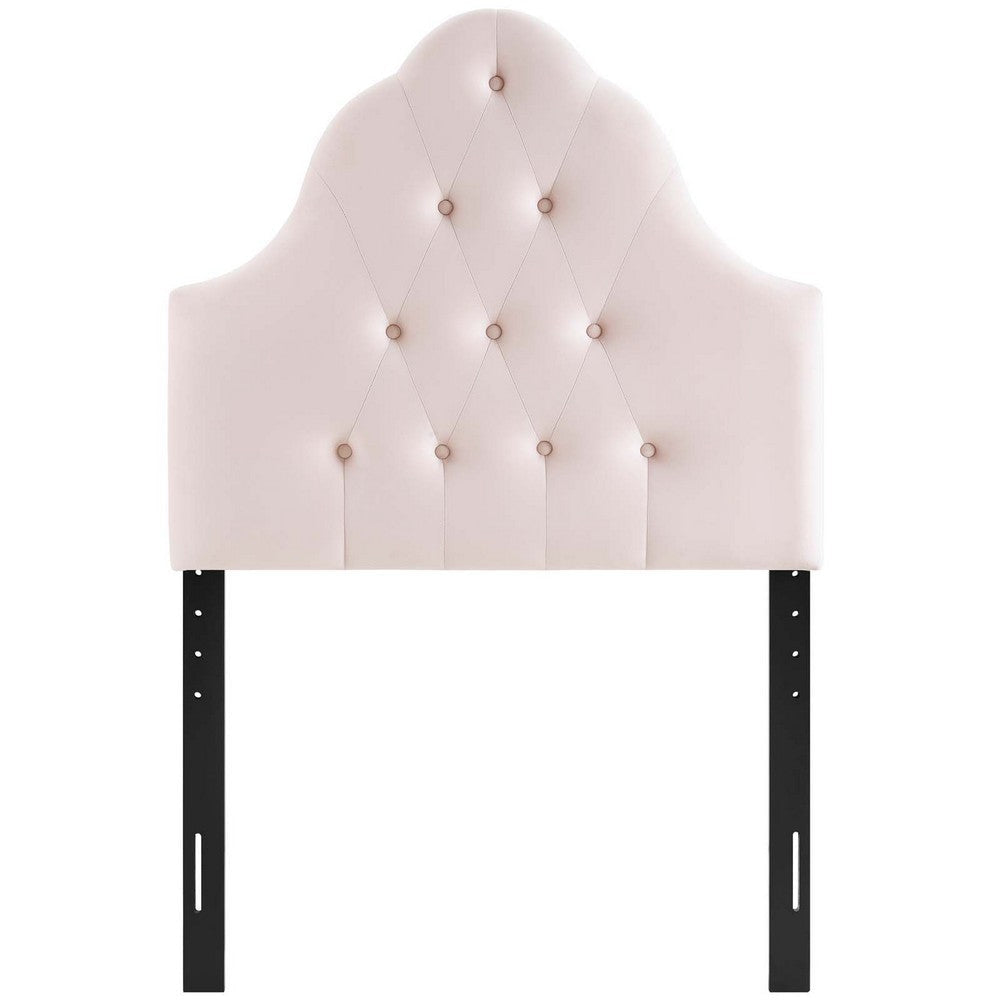 Modway Sovereign Twin Diamond Tufted Performance Velvet Headboard Pink