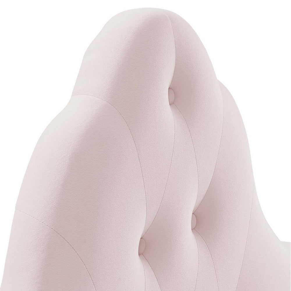 Modway Sovereign Twin Diamond Tufted Performance Velvet Headboard Pink