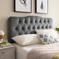 Annabel Queen Diamond Tufted Performance Velvet Headboard  - No Shipping Charges