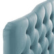 Modway Annabel Diamond Tufted Performance Velvet Queen Headboard in Light Blue MDY-MOD-6129-LBU