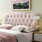 Annabel Queen Diamond Tufted Performance Velvet Headboard - No Shipping Charges