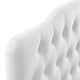 Modway Annabel Diamond Tufted Performance Velvet Queen Headboard in White MDY-MOD-6129-WHI