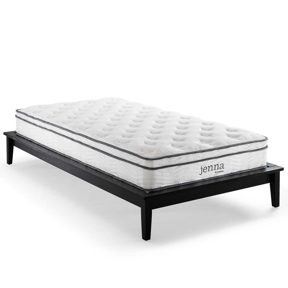 Jenna 8" Innerspring and Foam King Mattress by Modway| White