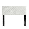 Alyson Angular Channel Tufted Performance Velvet Twin Headboard - No Shipping Charges