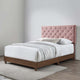 Rhiannon Diamond Tufted Upholstered Performance Velvet Queen Bed by Modway| Red