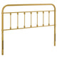 Modway MOD-6155-GLD Sage King Metal Headboard, Gold