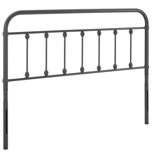 Modway MOD-6155-GRY Sage King Metal Headboard, Gray