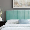 Camilla Channel Tufted Performance Velvet King/California King Headboard by Modway| Green