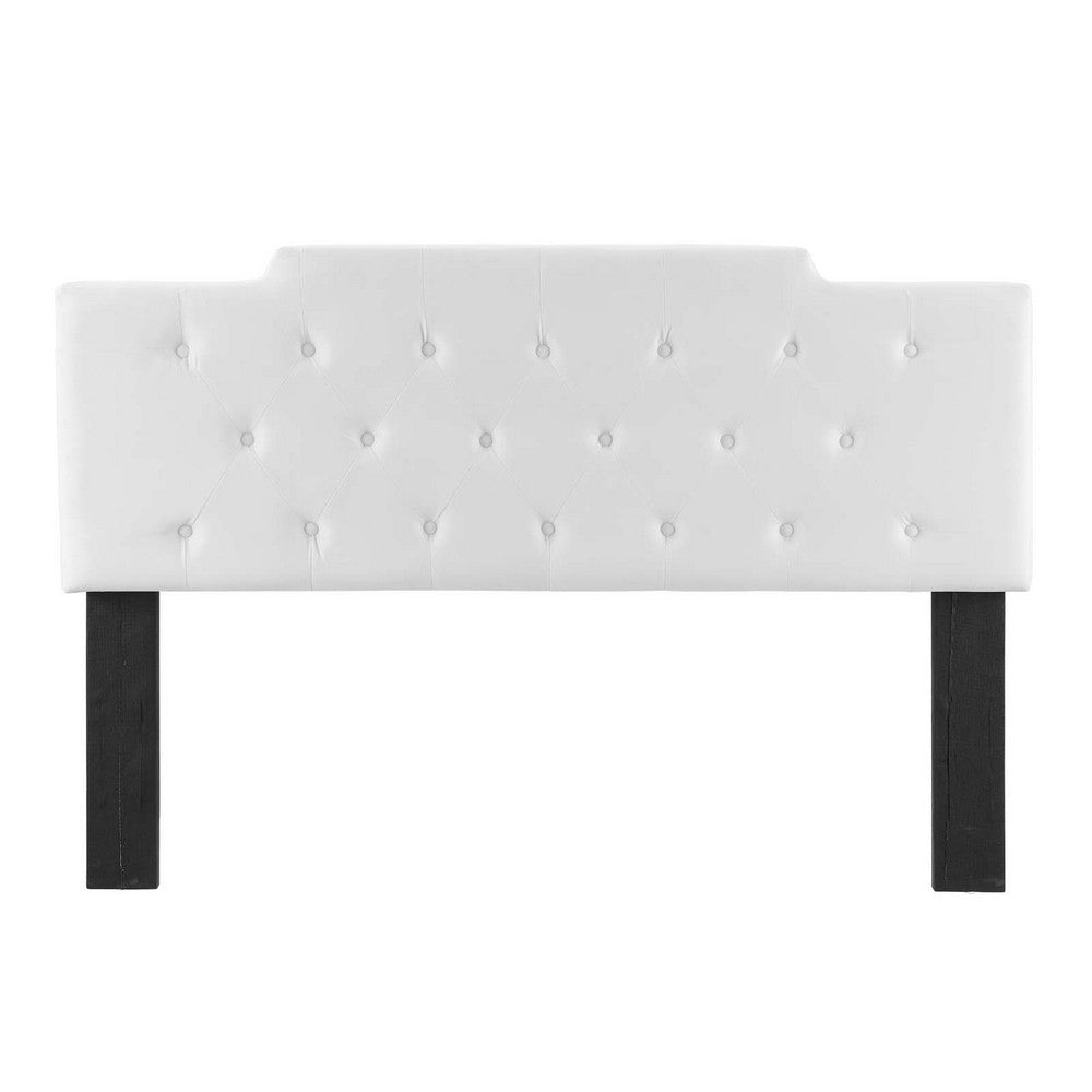 Modway Juliet Tufted Performance Velvet Headboard Full/Queen White MDY-MOD-6185-WHI