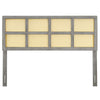 Luana Cane Full Headboard by Modway| Gray