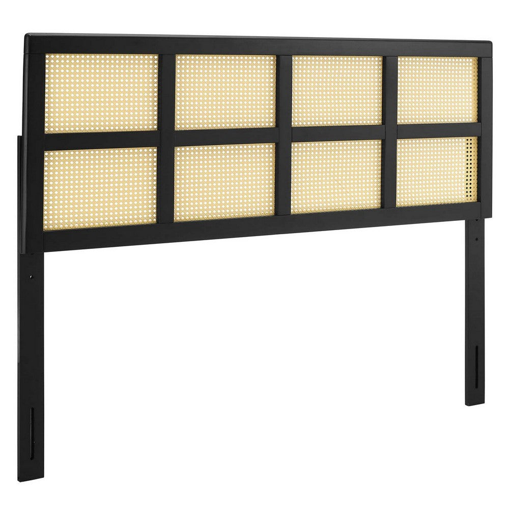 Luana Cane King Headboard by Modway| Black