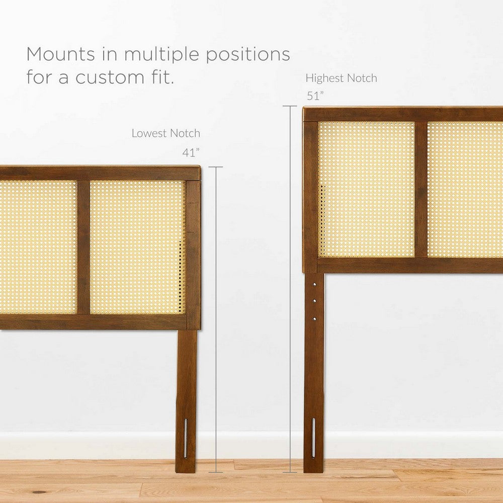 Delmare Cane Full Headboard by Modway| Brown