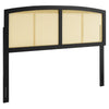 Halcyon Cane Full Headboard by Modway| Black