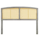 Halcyon Cane Queen Headboard by Modway| Gray